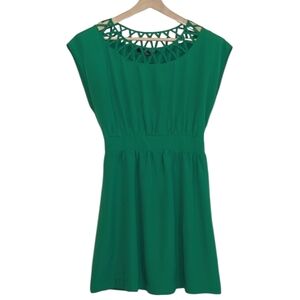 Forever 21 | Kelly Green Cut Out Neckline Dress